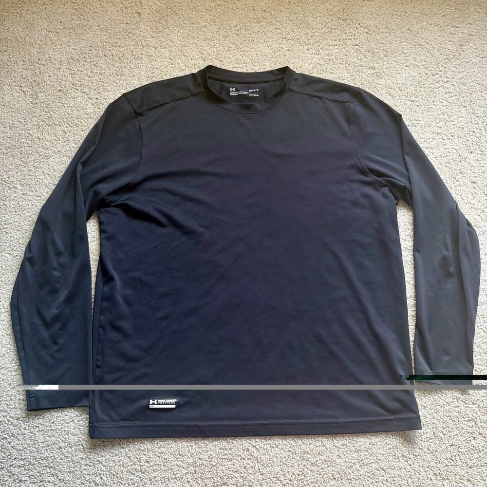 Under Armour Heat Gear Loose Tactical Long Sleeve Shirt Men's Large Black